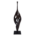 Withered Leaf Sculpture — Organic Form in Patinated Bronze