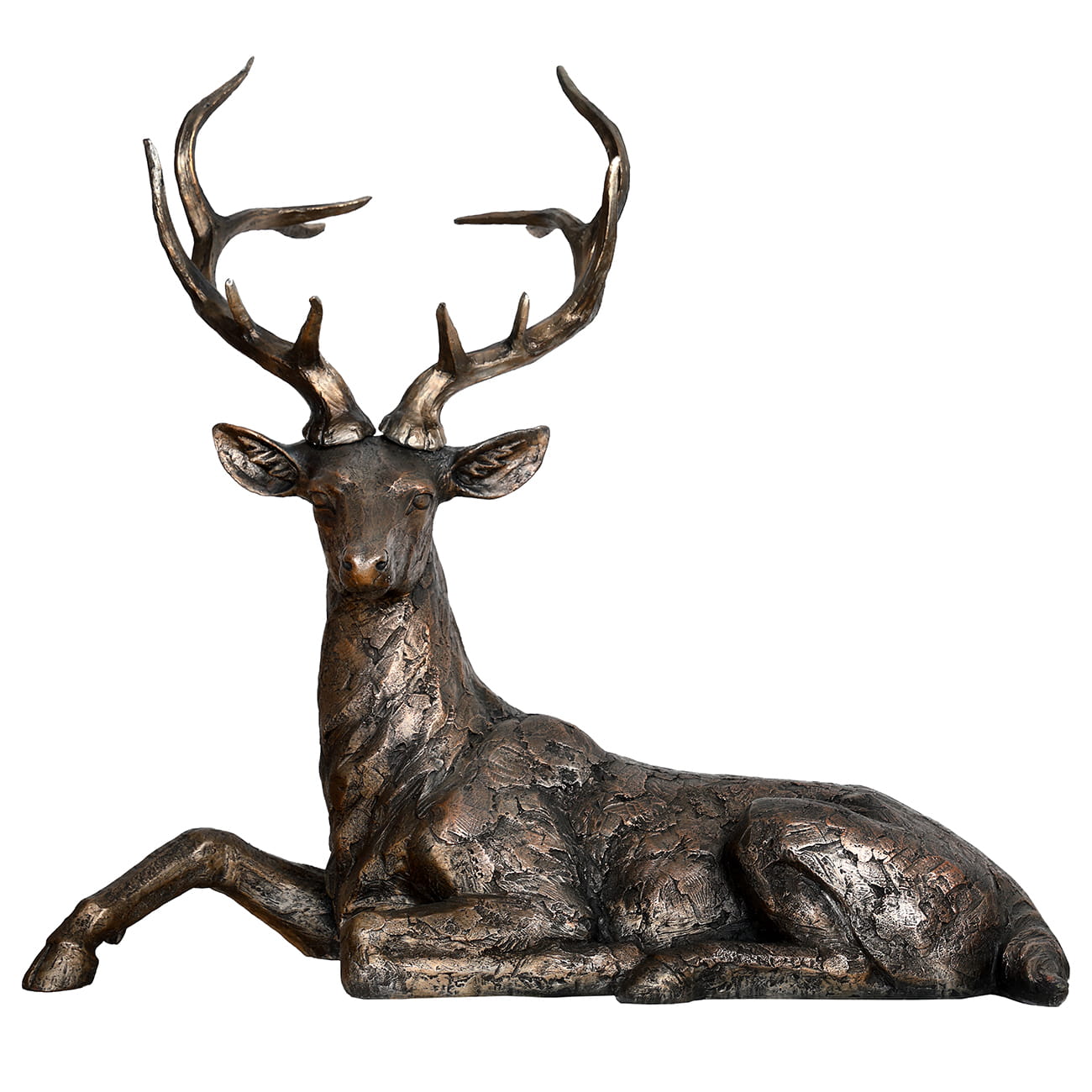 King of the Forest Sculpture — Resting Stag